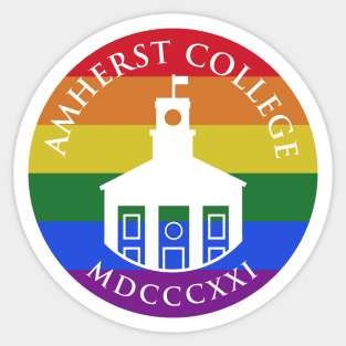 Amherst College Pride Flag Sticker